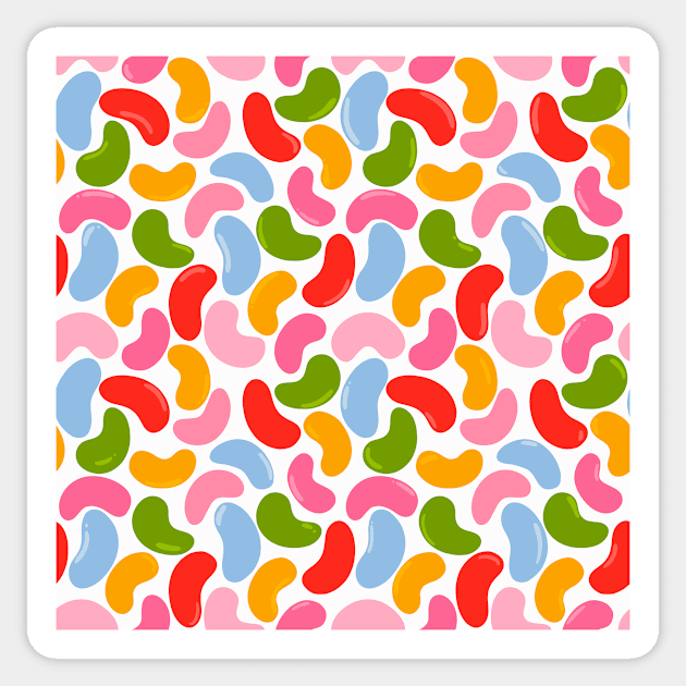 Jelly beans candy sweets food Sticker by Kimmygowland